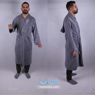 حوله تن پوش كلاه دار اقتصادی با گلدوزی برند ياتاش | مدل 1031