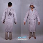 حوله تن پوش یقه ژاکارد طرح Altınbaşak حوله تتیس | مدل 1033