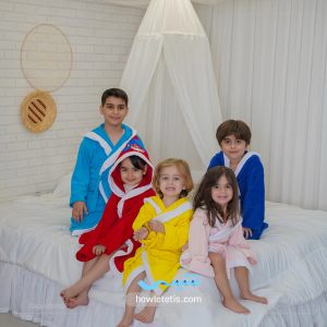 حوله تن پوش بچگانه دخترانه و پسرانه طرح بامبو | مدل 1040